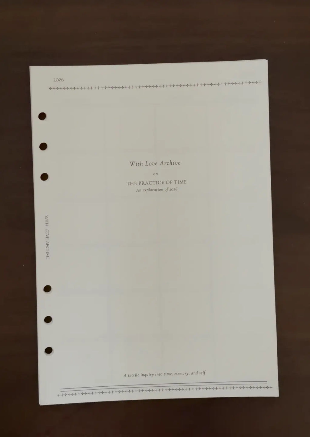 2026 Monthly Insert - With Love Archive