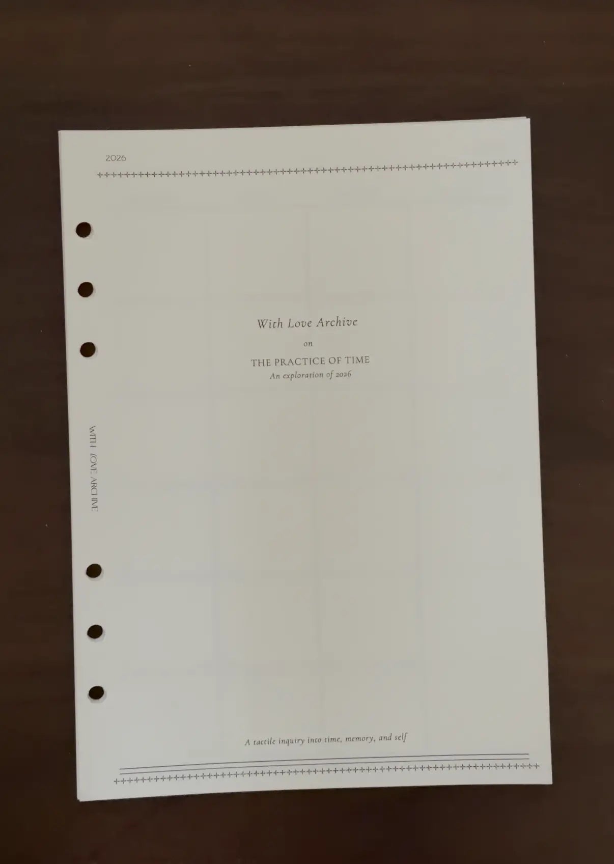 2026 Monthly Insert - With Love Archive