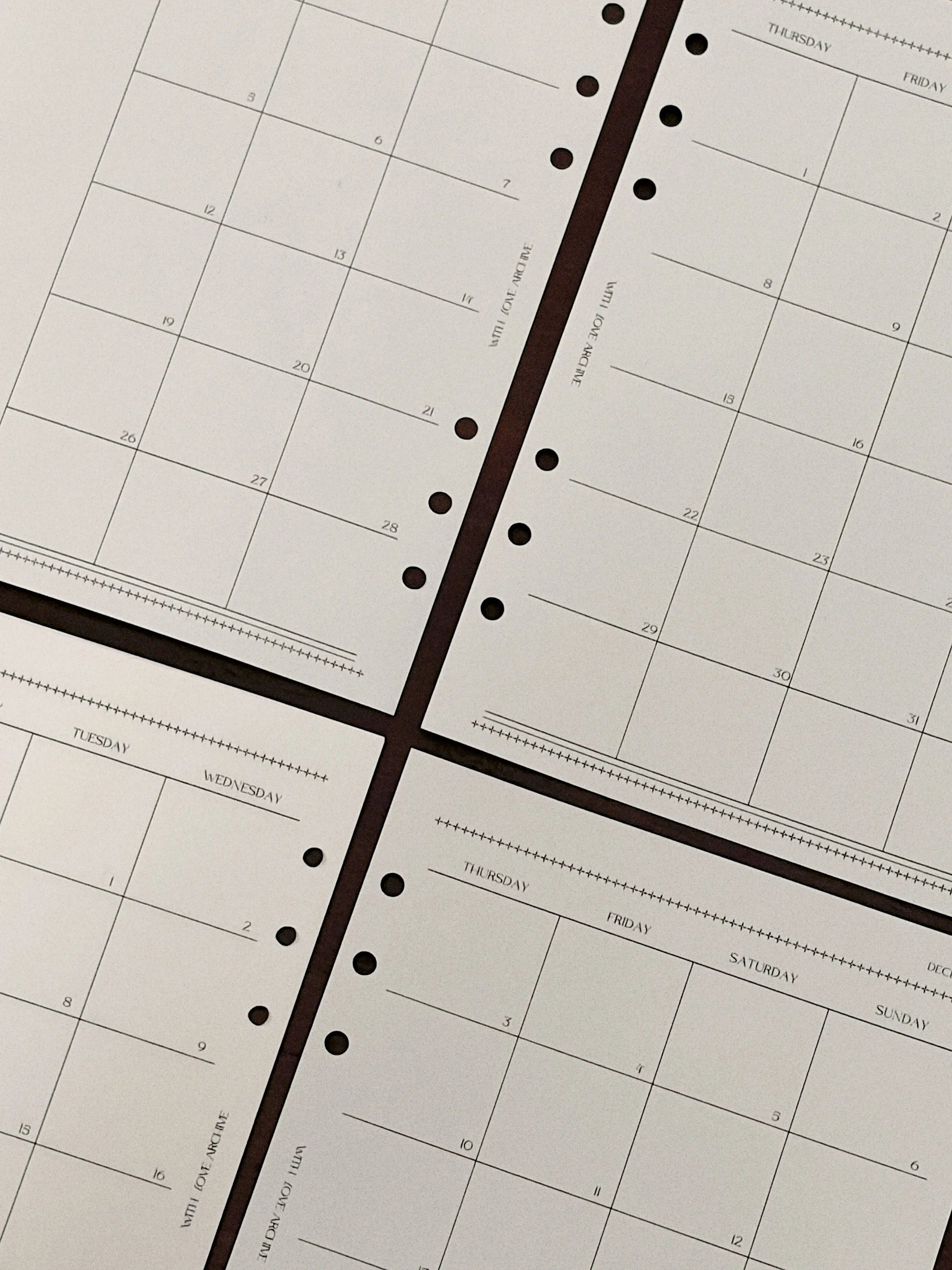 2026 Monthly Insert - With Love Archive