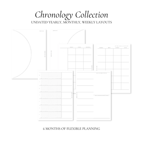Chronology Collection: Yearly, Monthly, Weekly Inserts - With Love Archive
