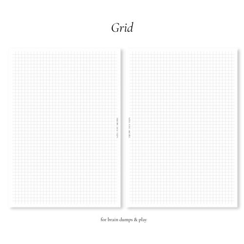 Inventory Collection Inserts (Grid, Blank) - With Love Archive
