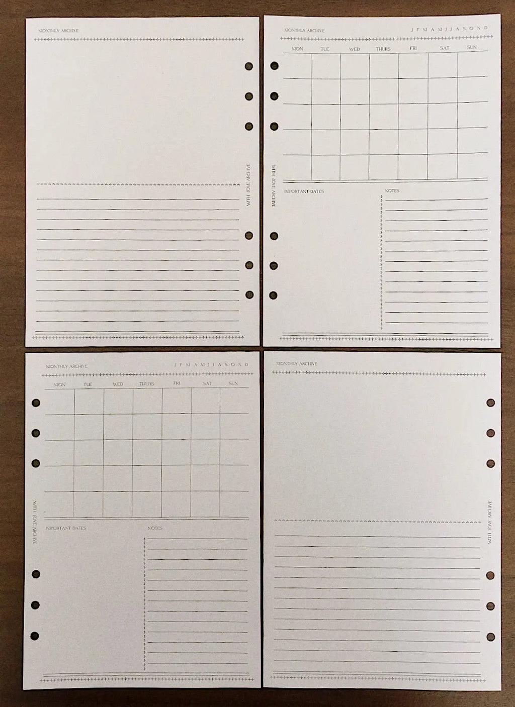 Monthly Archive - With Love Archive