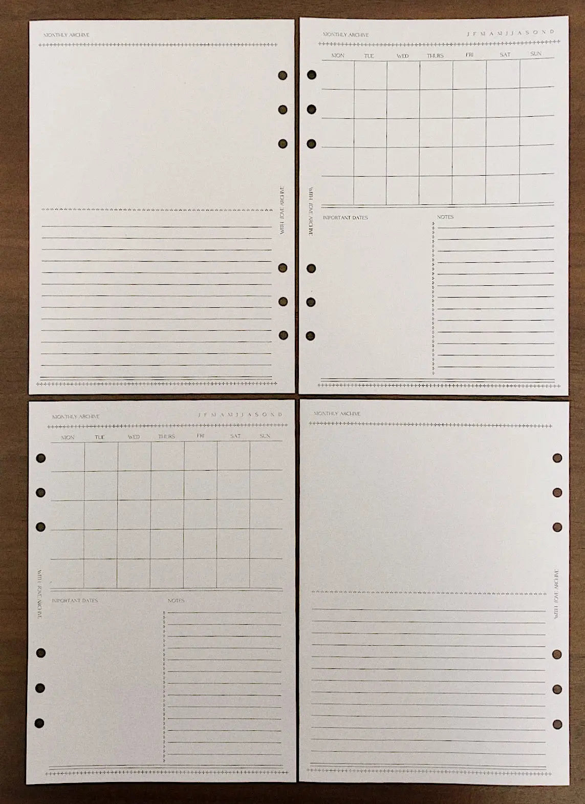 Monthly Archive - With Love Archive