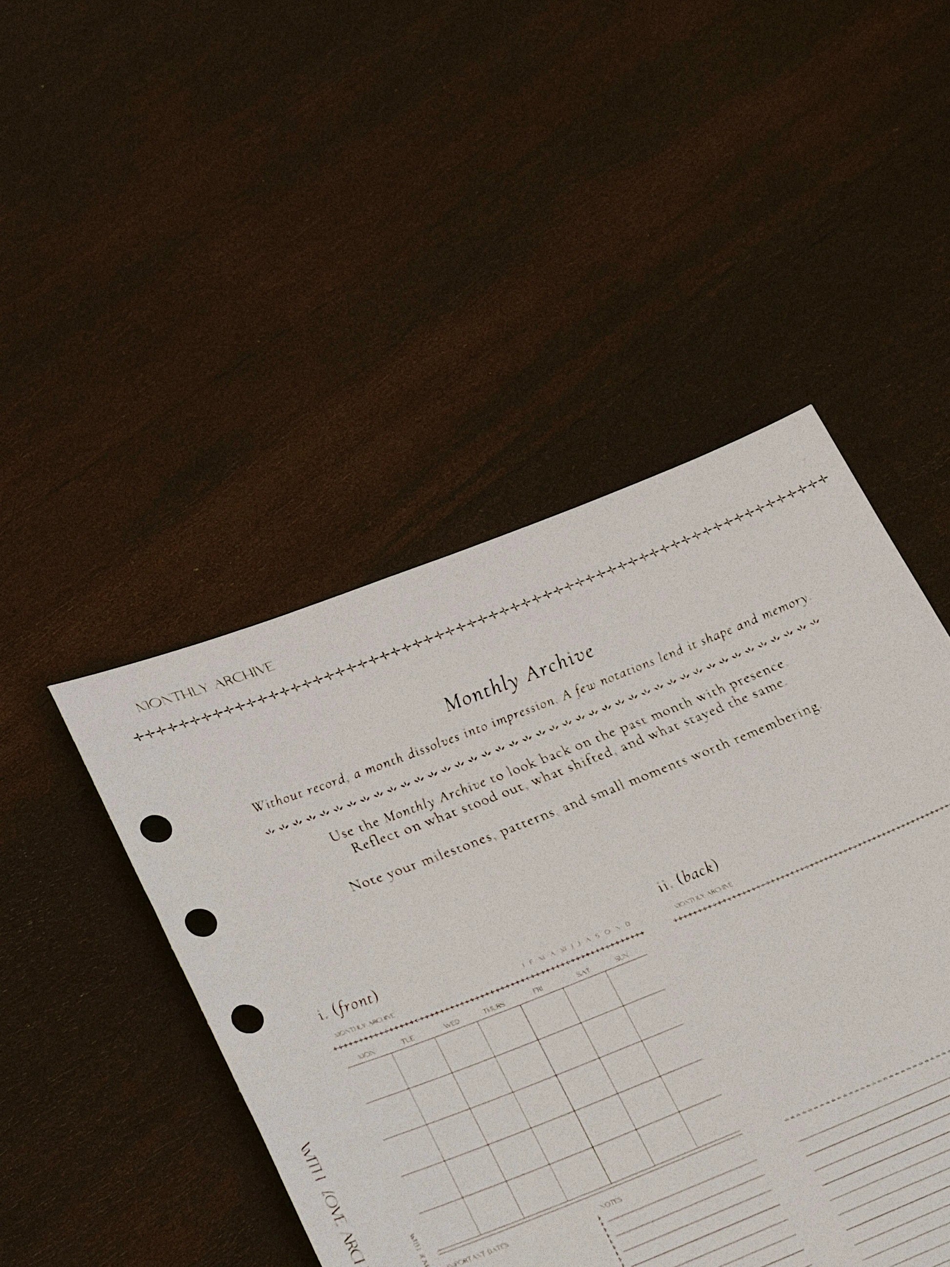 Monthly Archive - With Love Archive