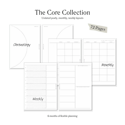 Core Inserts (Yearly, Weekly, Monthly) - With Love Archive
