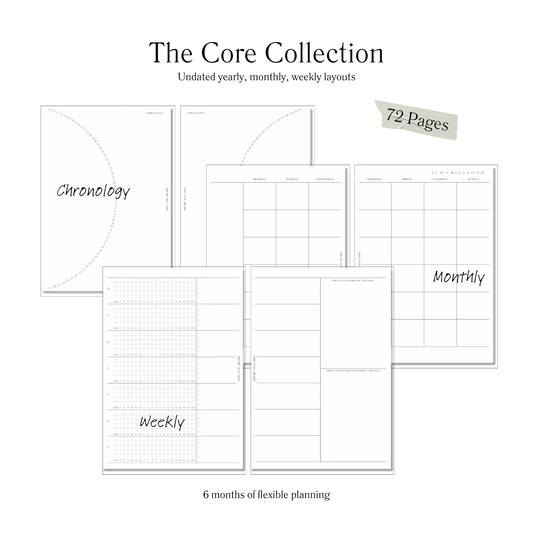 Core Inserts (Yearly, Weekly, Monthly) - With Love Archive