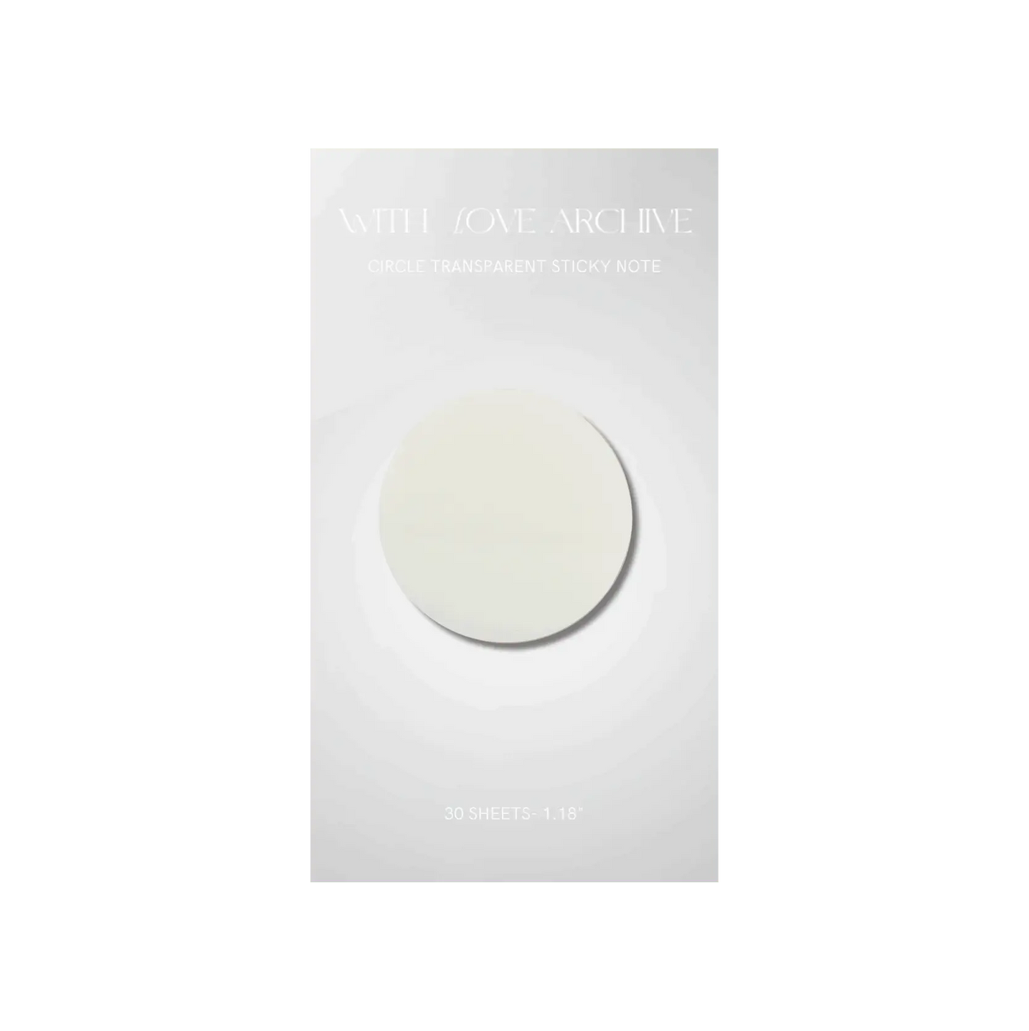Transparent Sticky Notes - With Love Archive