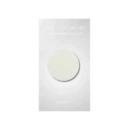 Transparent Sticky Notes - With Love Archive