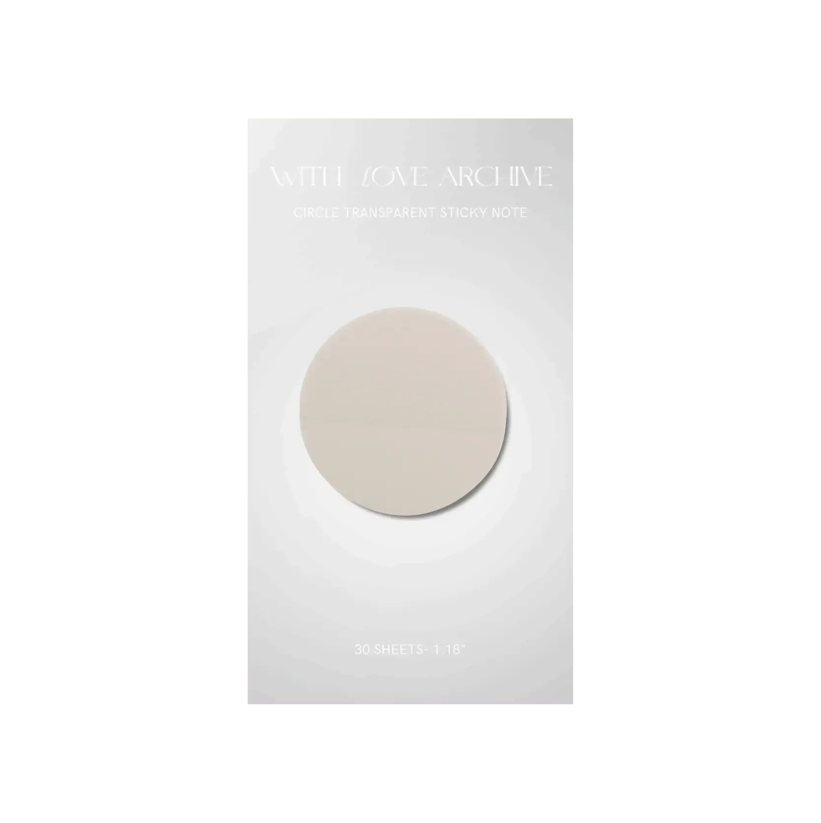 Transparent Sticky Notes - With Love Archive
