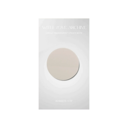 Transparent Sticky Notes - With Love Archive