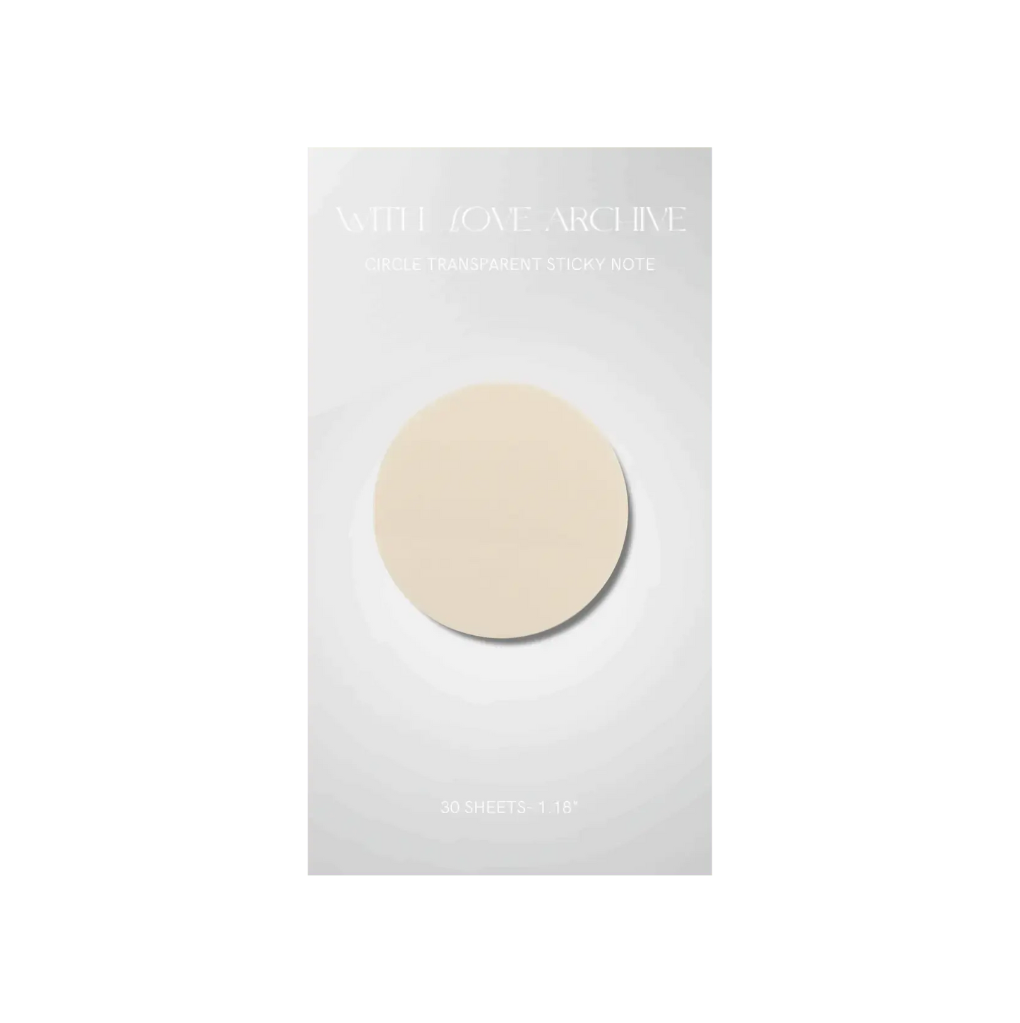 Transparent Sticky Notes - With Love Archive