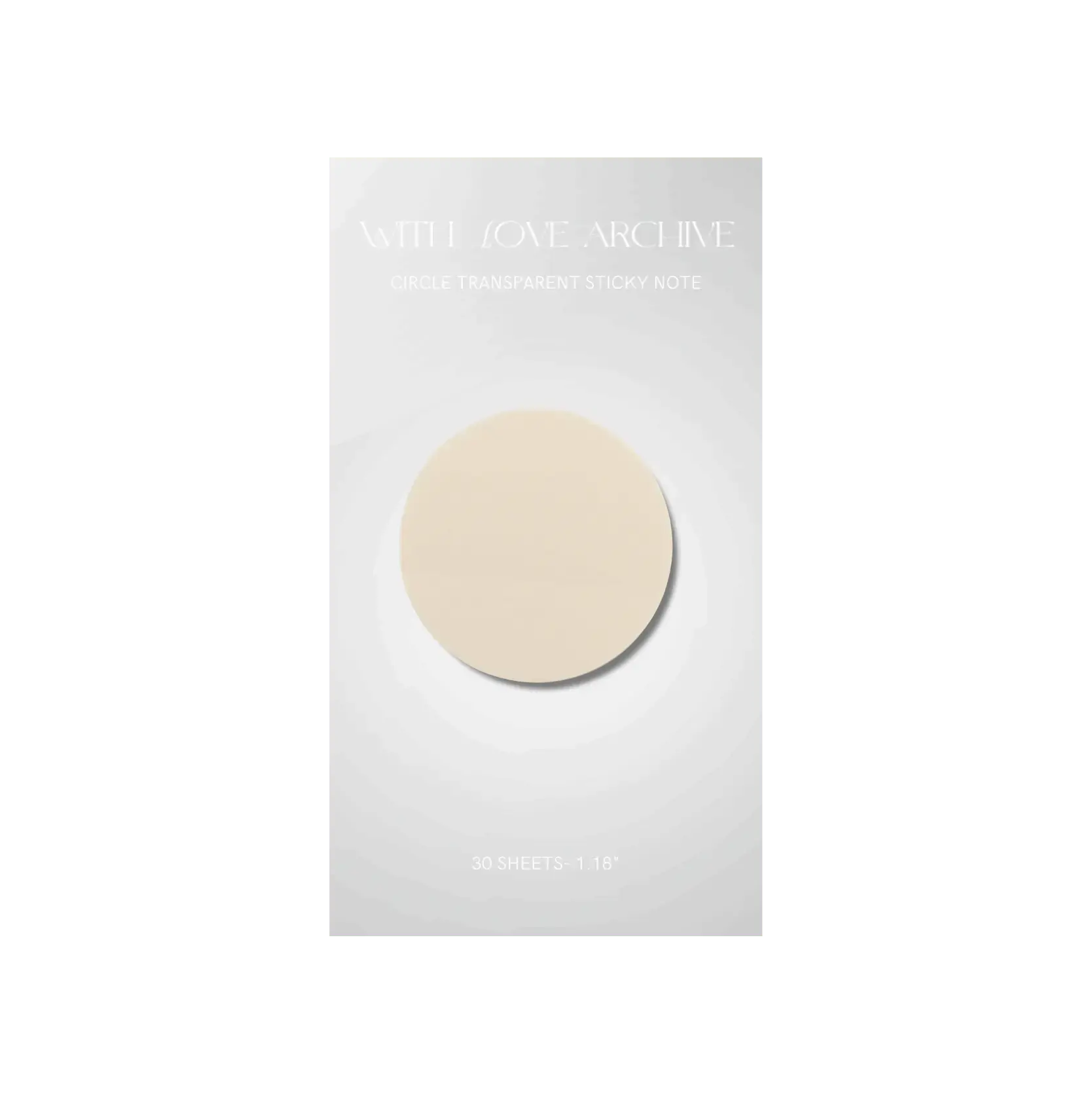 Transparent Sticky Notes - With Love Archive