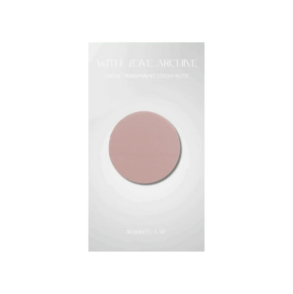 Transparent Sticky Notes - With Love Archive